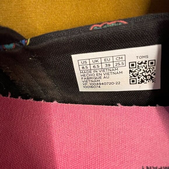 Toms Alpargata Glow In The Dark Day of the Dead Sugar Skulls 8.5 - Picture 9 of 10